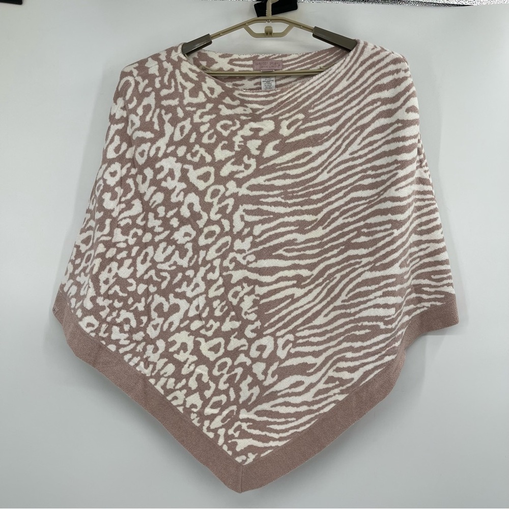 Barefoot Dreams Cozychic Ultra Lite Ocean Breeze Poncho Shawl Sweater - Picture 12 of 13